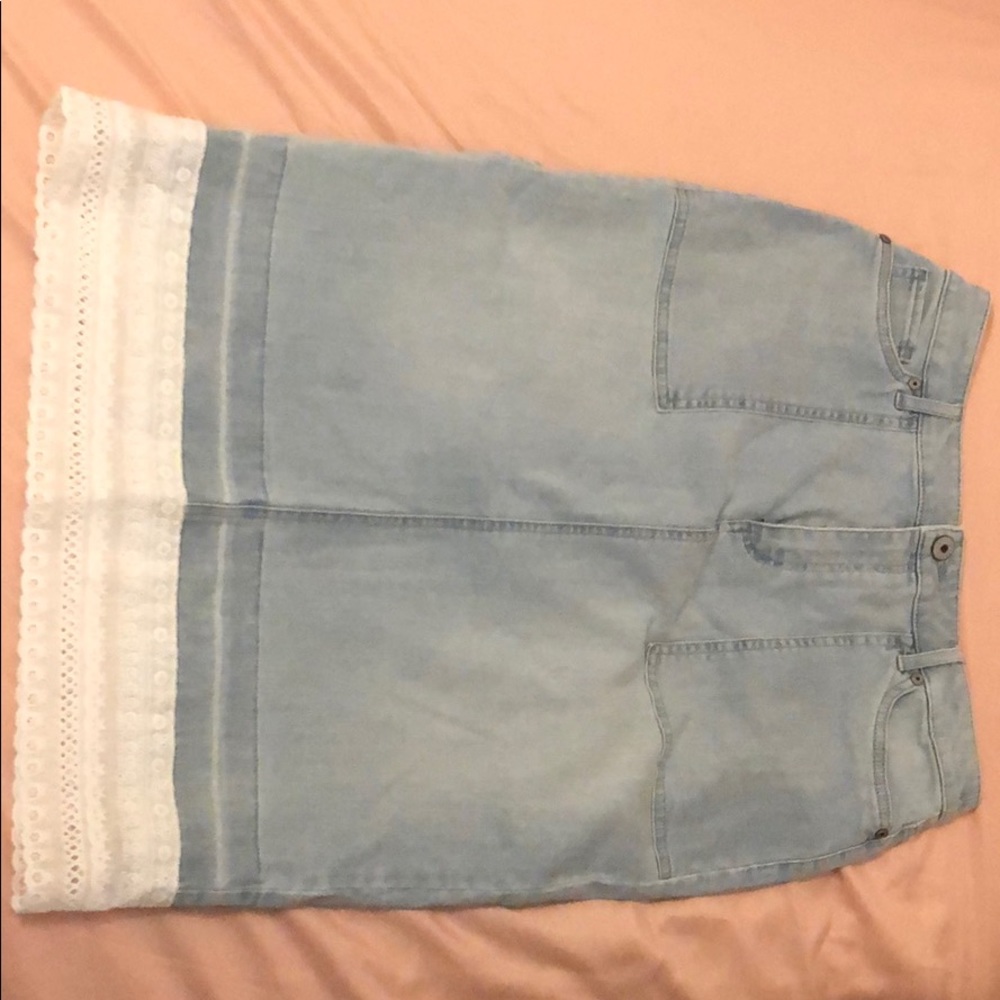 Christopher & banks denim skirt